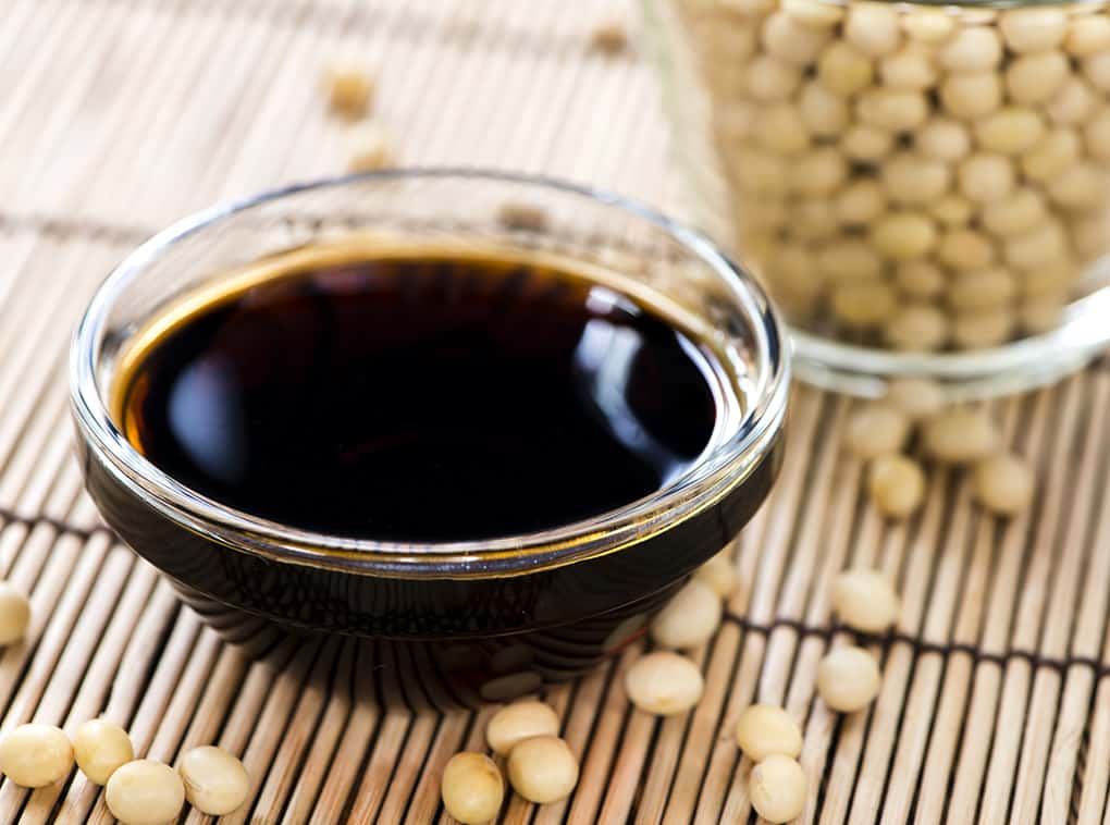 Portion of Soy Sauce in a small bowl